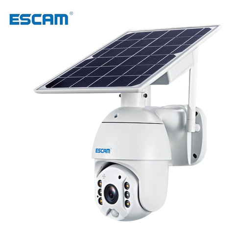 ESCAM-cámara IP QF280 1080P, almacenamiento en la nube, batería PT, WIFI, alarma PIR, con Panel Solar, visión nocturna, bidireccional, IP66, impermeable ► Foto 1/6