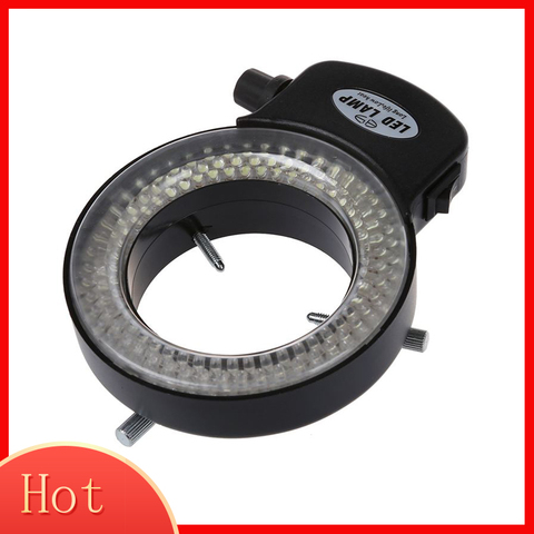 Anillo de luz de microscopio ajustable 144 LED, iluminador de microscopio estéreo con adaptador de corriente para microscopio estéreo y cámara ► Foto 1/6