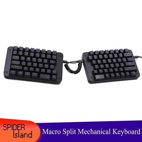 Teclado ergonómico Micro dividido de 87 teclas programador mecánico edición eficiente Teclado programable de una mano ► Foto 1/6