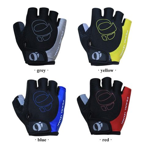 Guantes de ciclismo antideslizantes de medio dedo, Gel antisudor, antigolpes, para ciclismo de montaña o carretera, guantes deportivos de moto, 1 par ► Foto 1/6