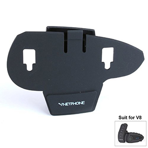 Vnetphone-Soporte de Clip V8 para casco de motocicleta, intercomunicador con hebilla, Bluetooth, Multi interfono ► Foto 1/6