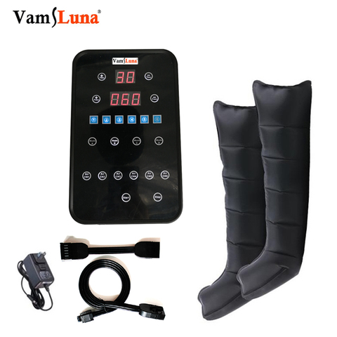 VamsLuna dispositivo de compresión de aire con 6 cámaras para botas de terapia de masaje de Presoterapia, bomba para circulación recuperación más rápida ► Foto 1/6