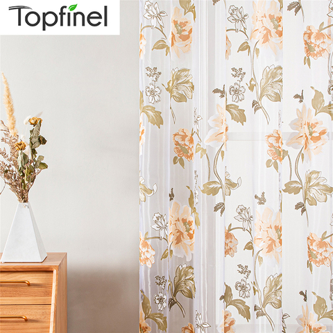 Tul cortinas para sala de estar Floral cortinas paneles ventana cortina de dormitorio clásico cortinas púrpuras flor Rosa tamaño personalizado ► Foto 1/6