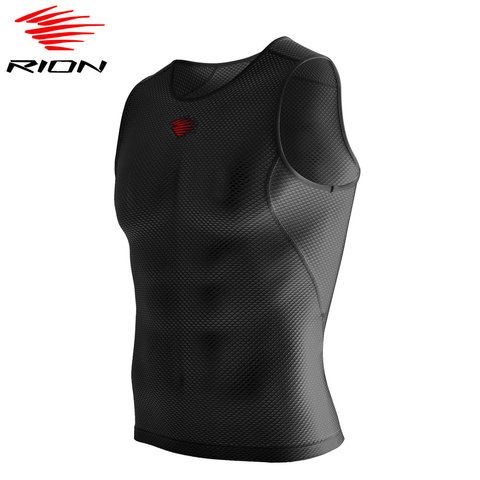 RION para Hombre Ropa interior sin mangas ciclismo chaleco capa Base secado rápido deportes correr Fitness calzoncillos de malla transpirable camisetas activas ► Foto 1/6