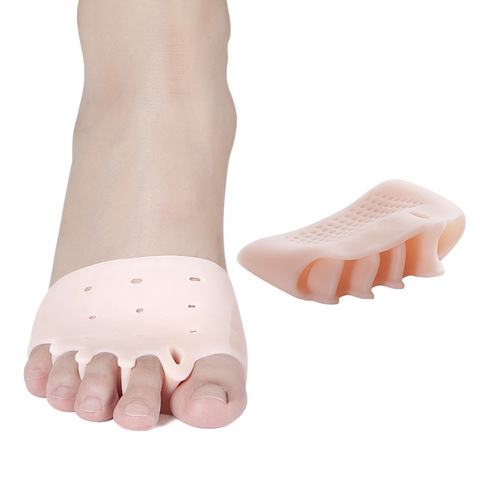 Separador Corrector de dedos enderezadora Hallux Valgus, ortodoncia, soportes para dedos, herramienta de cuidado de la cubierta del pie de silicona, 1 par ► Foto 1/6