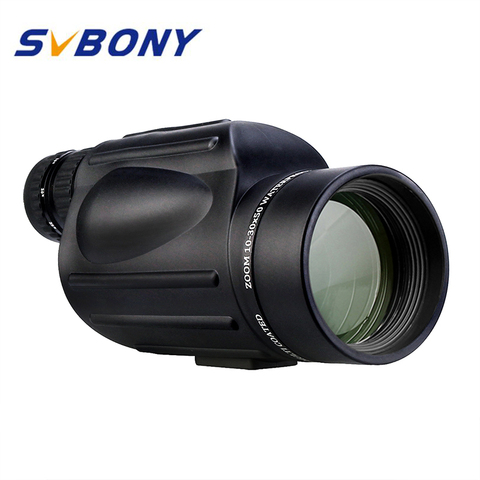 SVBONY 10-30X50 Telescopio monocular con zoom, Prisma Porro impermeable, lente multicapa, visión nocturna para senderismo con poca luz, camping y viajes ► Foto 1/6