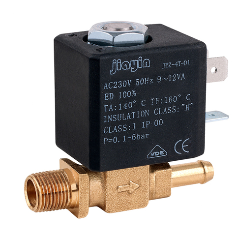 Jiayin-JYZ-4T solenoide electromagnética de vapor de agua y Gas, válvula de solenoide para plancha eléctrica, 3mm, CA de 230V, G1/8 pulgadas, 2/2 vías, 6bar ► Foto 1/6