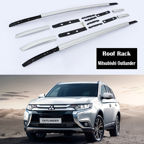 De aluminio de portaequipajes de aleación para Mitsubishi Outlander 2013-2022 rieles Bar equipaje compañía bares top Cross bar Rack carril cajas ► Foto 1/6