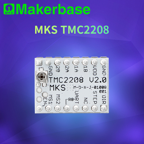 Piezas de impresora 3D StepStick MKS TMC2208 controlador paso a paso ultra silencioso tubo controlador incorporado corriente 1.4A ► Foto 1/4