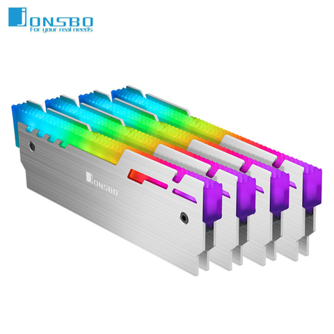 Jonsbo-disipador de NC-3 para memoria RAM, radiador de 5V, 3 pines, ARGB, memoria de ordenador de escritorio, chaleco de enfriamiento, almohadilla térmica de calor, enfriador para ordenador Ram DDR3 DDR4 ► Foto 1/6