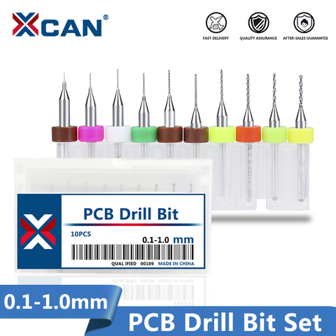 Broca de carburo de tungsteno para placa de circuito impreso, XCAN broca de PCB 0,1-1,0mm ► Foto 1/5