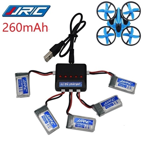 Batería Original JJRC H36 de 3,7 V y 260mAh para Dron E010, E011, E012, E013, para Furibee F36, piezas de cuadricóptero de control remoto, batería Lipo y cargador ► Foto 1/6