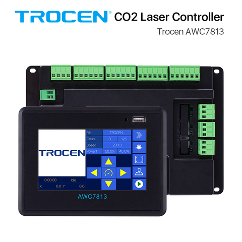 Trocen AWC7813 CO2 láser Sistema de controlador DSP Co2 máquina de corte con grabadora láser reemplazar Ruida Leetro RDC6442 rdc6445 Panel ► Foto 1/6