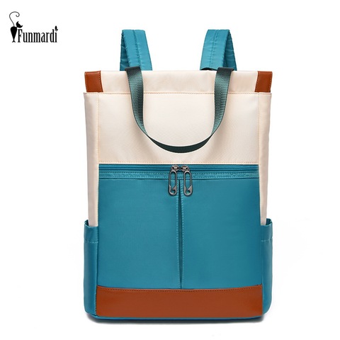 Mochila para portátil de mujer FUNMARDI Oxford impermeable, gran capacidad, mochila para mujer, mochila de marca, bolso de viaje WLHB2066 ► Foto 1/6