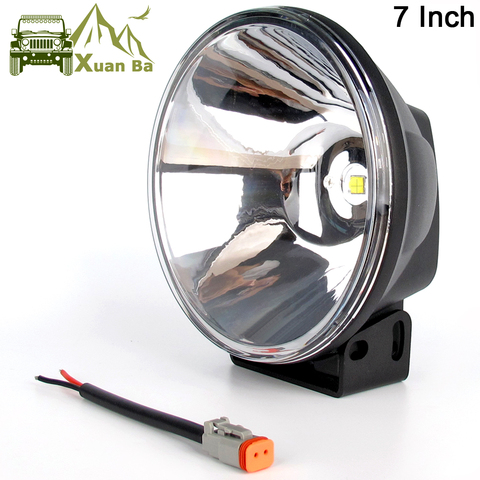 Luz LED de trabajo para techo de coche todoterreno, luces de conducción de 7 pulgadas, 45W, 4x4, para camión, Tractor, barco, remolque, UTV, ATV, SUV, 12V, 24V ► Foto 1/6