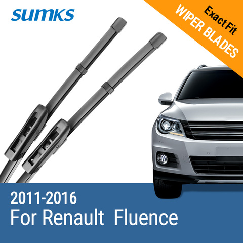 SUMKS limpiaparabrisas para Renault Fluence 24 