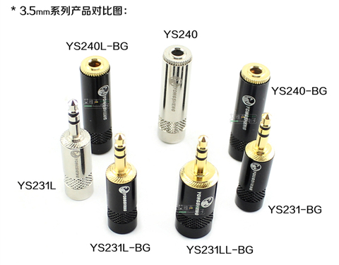 YONGSHENG-conector macho/hembra de 3,5mm, cable de auriculares con enchufe pequeño de tres núcleos, cable estéreo/mono de 4,5-8,5mm de diámetro, 1 uds./10 uds. ► Foto 1/5