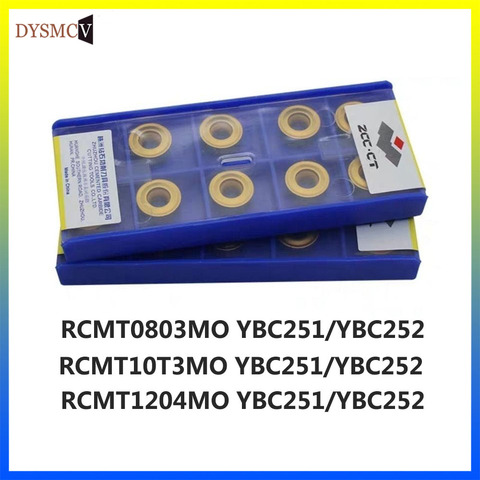 ZCC.CT-inserto de carburo de fresado, RCMT0803, RCMT0803MO, RCMT10T3, YBC252, herramienta de torno girando, RCMT1204, YBC251, cnc de acero artesanal ► Foto 1/2