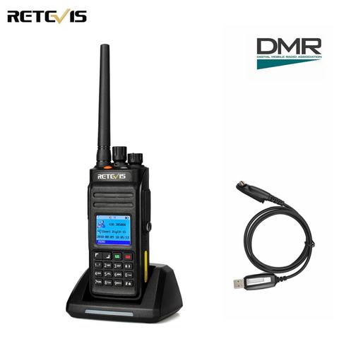 Retevis-walkie-talkie Digital RT83 DMR (GPS) IP67, impermeable, a prueba de polvo, UHF, portátil, para Amateur, Radio bidireccional, Cable de programa ► Foto 1/6