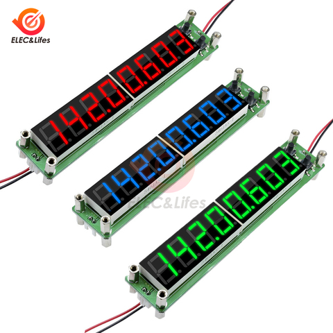 Contador de frecuencia de señal RF con pantalla LED, medidor de cimómetro Digital, rojo, verde, azul, 0,1 a 60MHz, 20MHz a 2400MHZ, 2,4 GHz ► Foto 1/6