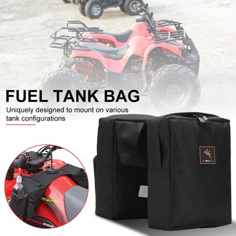 Bolsa impermeable para motocicleta, bolsa de tanque de combustible móvil, soporte de taza, bolsa de asiento trasero para moto ATV ► Foto 1/6