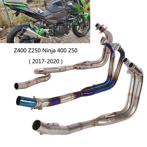 Sistema de escape Original para motocicleta Kawasaki, medio tubo de conexión de 51mm, para Z400, Z250, años 2017 a 2022, Ninja 250 400 ► Foto 1/6