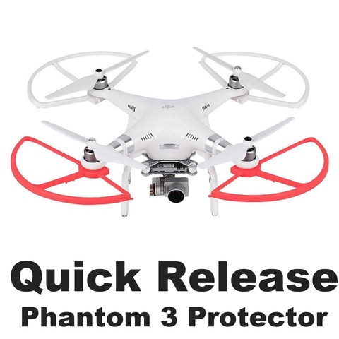 Protector de hélice de liberación rápida para DJI Phantom 3 Phantom 2, pala de Dron, accesorios de parachoques, piezas de repuesto protectoras, 4 Uds. ► Foto 1/6