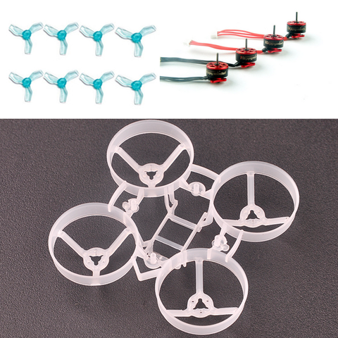 Happymodel Mobula6 65mm 1S sin escobillas Whoop Kit de marco de 0802 Motor Gemfan 1219 hélice RC Dron de carreras con visión en primera persona ► Foto 1/5