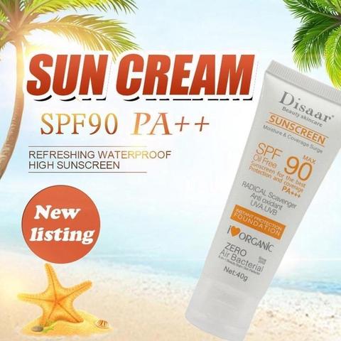 Crema Solar corporal blanqueadora, bloqueador solar, crema protectora para la piel, antiedad, control del aceite, hidratante, fps 90, TSLM1 ► Foto 1/6