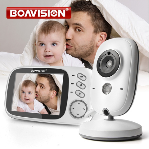 Monitor de vídeo inalámbrico para bebés, cámara de seguridad VB603 con pantalla LCD a Color de 3,2 pulgadas, visión nocturna, 5m ► Foto 1/6