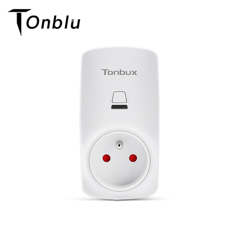 Enchufe inteligente Tonbux AU/FR/EU/UK, enchufe con Wifi, pantalla LED, Google Home, acepta conector de potencia inteligente con asistente de Control Alexa ► Foto 1/6