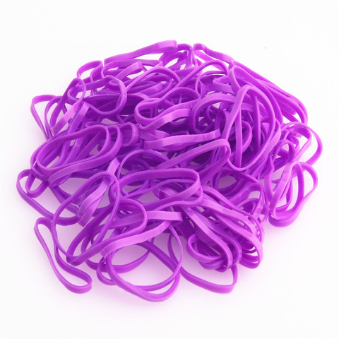 902 de alta calidad de color púrpura cuerda elástico banda de goma de las mujeres niñas niño corbata de pelo herramientas estudiantes material escolar ► Foto 1/6