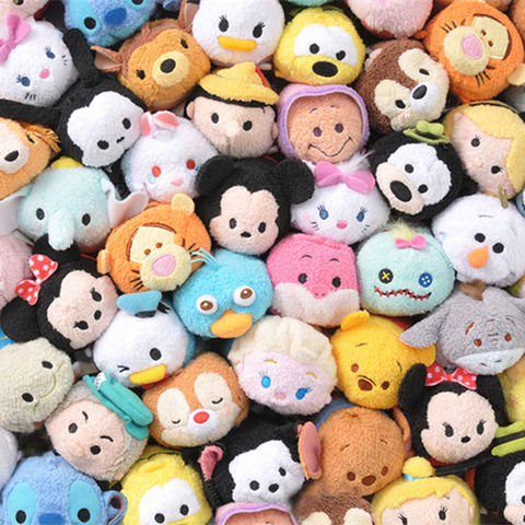 Figuras de acción de Disney Tsum, muñecos de peluche de Mickey, Minnie Mouse, Pato Donald, Moana, Stitch, Dumbo, muñecos de juguete para niños, 24 tipos ► Foto 1/6