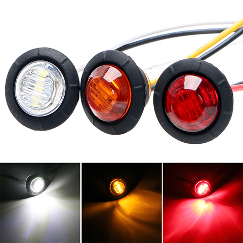 LEEPEE LED luces de marcador lateral 2 unids/set lámpara de señal súper brillante luces traseras de coche ► Foto 1/6