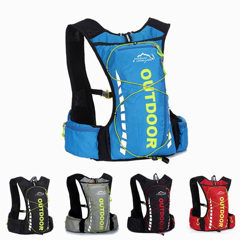 Mochila de ciclismo con bolsa de agua para hombre y mujer, impermeable, para ciclismo de montaña, poliéster deportivo, para hidratación y senderismo ► Foto 1/6