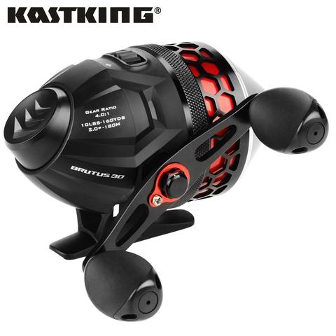 Carrete de pesca de KastKing Brutus 4,0: 1 Relación de engranaje 5 + 1 rodamiento de bolas 5kg bobina de pesca de arrastre máx carrete de espray con línea de pesca de 10 lb ► Foto 1/6