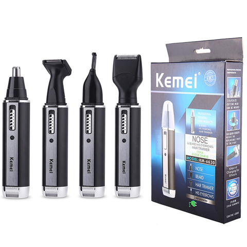 Todo-en-uno recargable nariz trimmer pelo para hombres barba trimer oreja máquina de afeitar eléctrica cara depilación de cejas condensador de ajuste para la nariz ► Foto 1/6