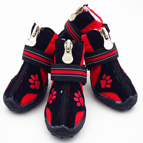 Para Mascotas zapatos para perros pequeños, perro grande zapatos de primavera y otoño botas medio zapatos de perro Anti-slip lindo botas con patas ► Foto 1/6