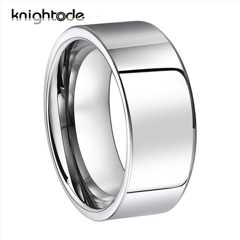 Knightode 12mm Mens carburo de tungsteno anillo ancho grande estilo Simple anillos pulido brillante ► Foto 1/6