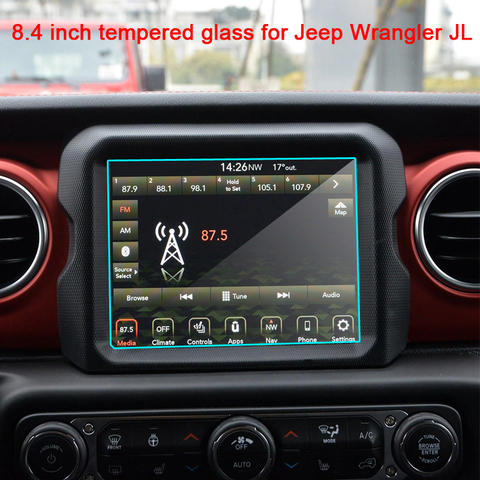 Protector de pantalla de cristal templado para coche, pantalla HD transparente de 8,4 pulgadas, para Jeep Wrangler JL 2022, GPS para coche de navegación, Protector de pantalla ► Foto 1/1