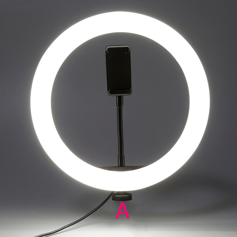 Anillo con foto Circular Tiktok para Disparo de Youtube, luz Led para cámara de vídeo y fotografía, soporte para teléfono para iluminación de estudio ► Foto 1/6