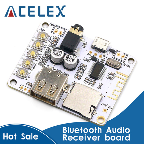 Placa receptora de Audio Bluetooth con ranura para tarjeta TF USB, decodificador de reproducción, A7-004 preamplificador de salida, módulo de música estéreo inalámbrico de 5V 2,1 ► Foto 1/6
