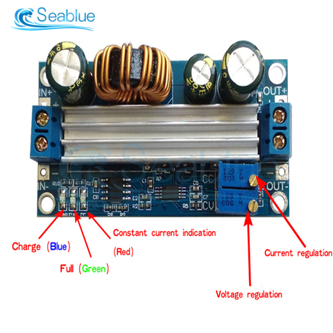 CC CV ajustable, 3A, 35W, CC, 5 -30V a CC, 0,5-30V, reductor de impulso, módulo de fuente de alimentación, regulador de voltaje ► Foto 1/1