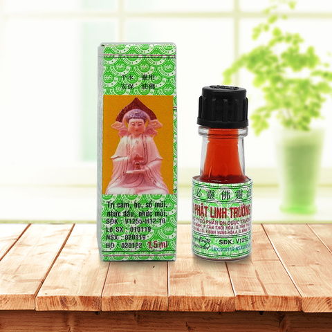 Aceite de Buda de Vietnam para dolor de cabeza, aceite activo de tigre para dolor de cabeza, dolor de estómago, mareos, dolor de espalda, 1,5 ml ► Foto 1/6