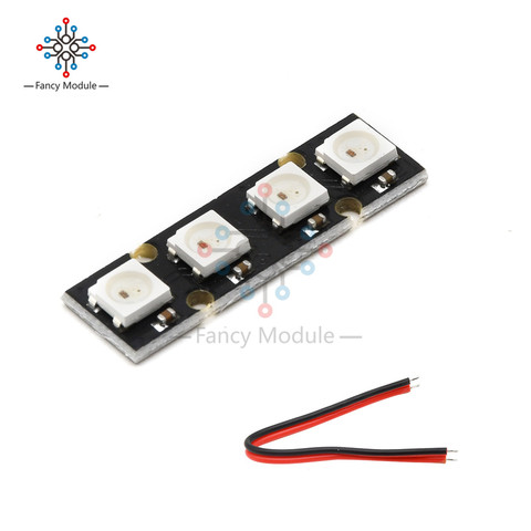 Tira de luces LED programable WS2812B, RGB5050, F3, Naze32, CC3D, para controlador de vuelo, accesorios para drones RC ► Foto 1/6