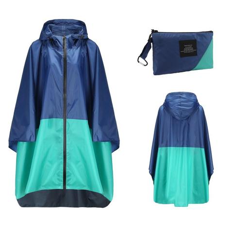 Chubasquero transpirable de talla grande XXL para mujer, Poncho ligero para lluvia, impermeable, para hombres y adultos, capa a prueba de viento ► Foto 1/6