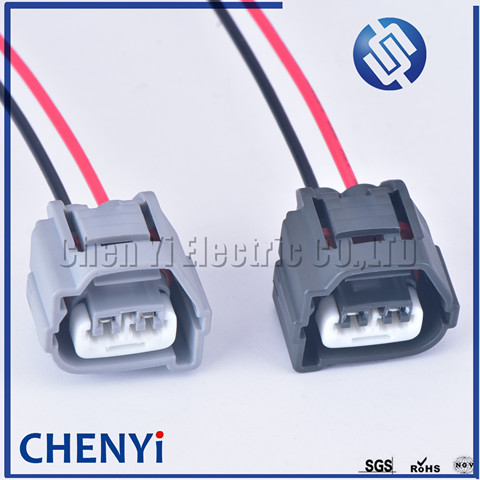 Conector de bobina de encendido de 2 pines, con arnés de Cable para Hyundai Accent 1.6L, Elantra J3, Toyota, Kia, 90980-10901, 90980-10899 ► Foto 1/6