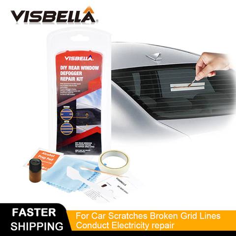 VISBELLA-Kit de reparación de desnebulizador de ventana trasera para coche, líneas de red rota, fácil de conducir, electricidad, juegos de herramientas manuales ► Foto 1/5