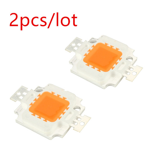 2 uds espectro completo 9-12V 10W Chips LED Luz de cultivo 900mA cuentas planta lámpara diodos iluminación de crecimiento para jardín floración hidropónica ► Foto 1/6