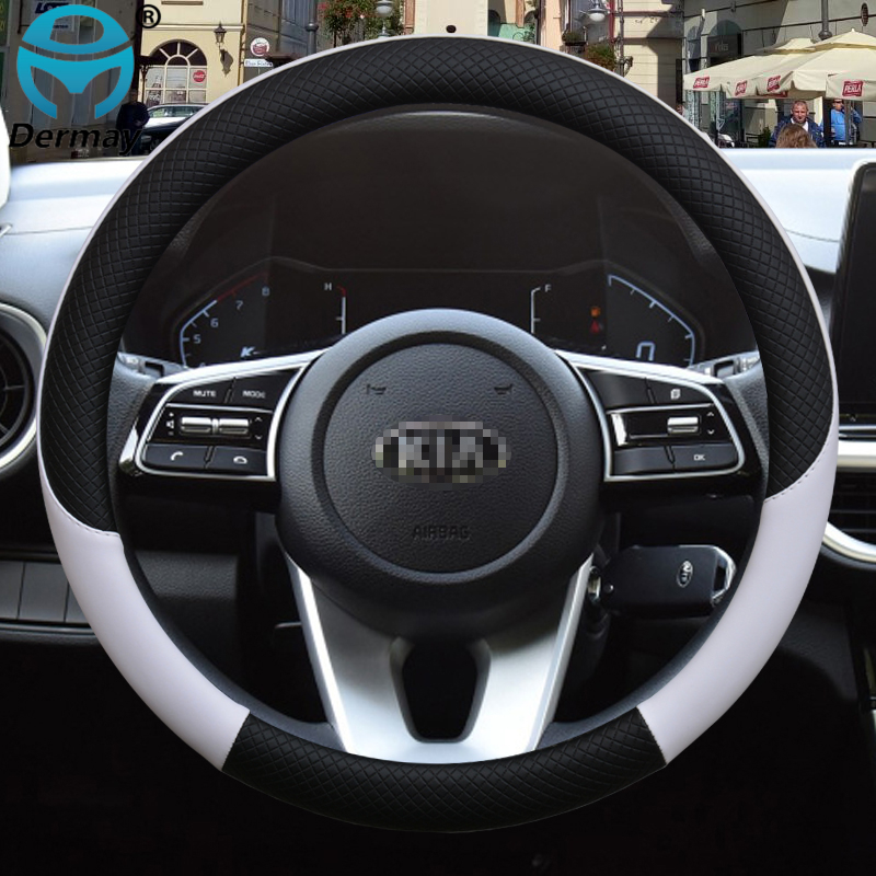 Para Kia SELTOS SUV 2019 2020 2021 KX3, Cubierta De Cuero Para Volante De Coche Deportivo, Accesorios Para Automóviles